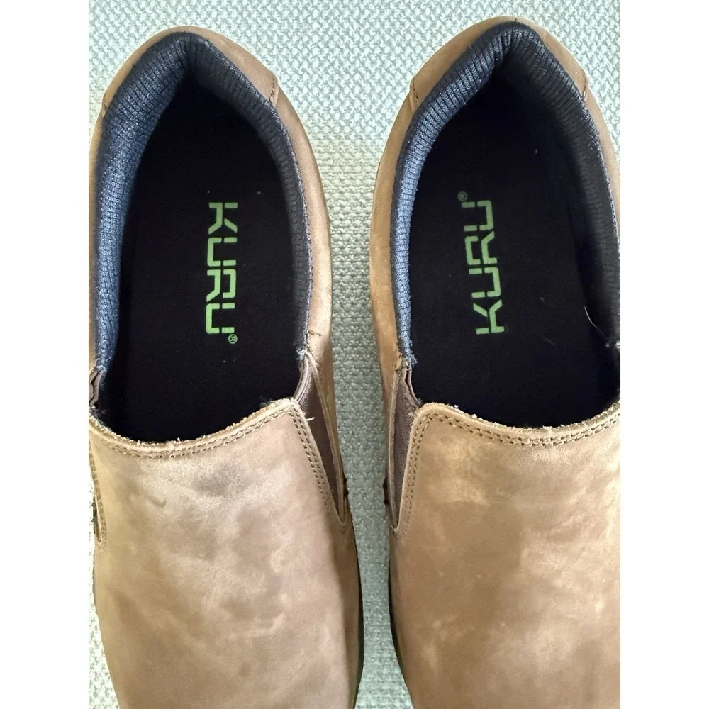 KURU‎ Footwear KIVI Men's Slip-On Shoes Chestnut Brown Size 10 Wide Width